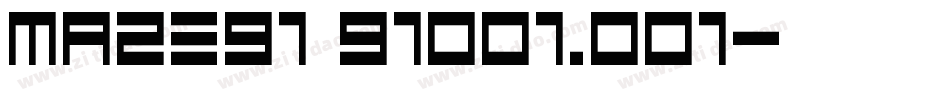 Maze91 91001.001字体转换